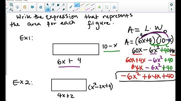 Multiplying polynomials word problem: Area