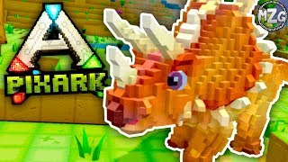 MINECRAFT WITH DINOSAURS!? - PixARK Gameplay Walkthrough - Episode 1 (PC)