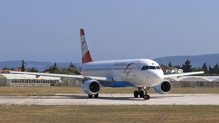 Austrian A320 close takeoff from Split!