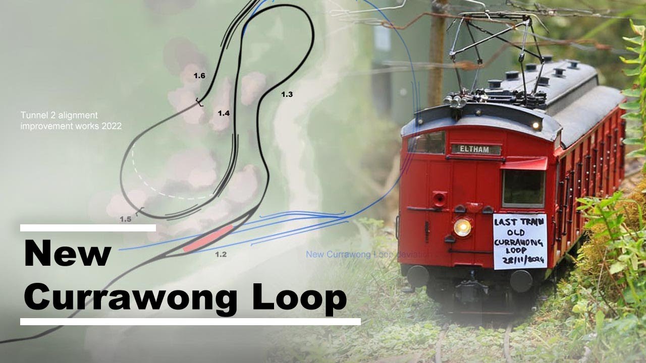 Last train to old Currawong loop - the main crossing loop on the line gets an upgrade