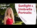 Natural light portraits made easy with the sun and umbrella