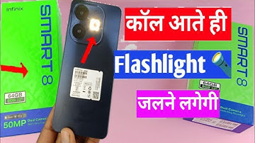 infinix smart 8 incoming call flash light setting | infinix smart 8 flash for call setting