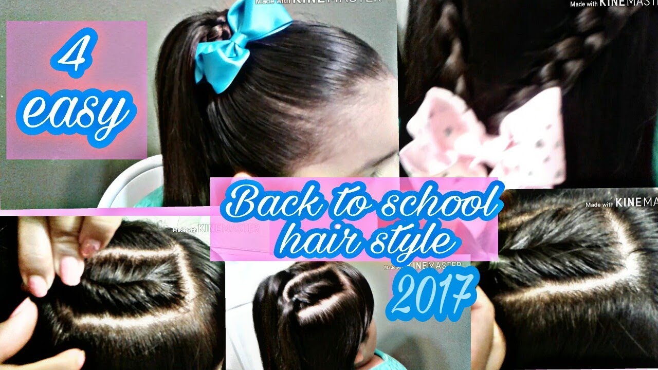 4 Easy Back To School Hairstyle 2017 Cute For Girls Kids