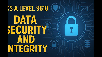 3-Minute Revision: Data Security & Integrity | AS-LEVEL 9618