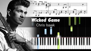 Chris Isaak - Wicked Game - Piano Tutorial With Sheet Music
