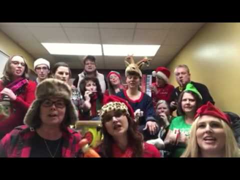 North Branch Middle School Staff sings Jingle Bell Rock: Toy Band Style