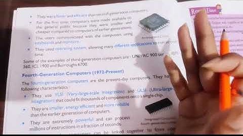 Class - 4th; Ch - 1 (Evolution of Computers) Part - 2