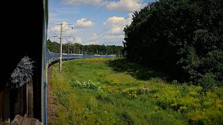 Поезд "50 оттенков синего" 🟦 | Участок Здолбунов - Славута 1 из окна поезда