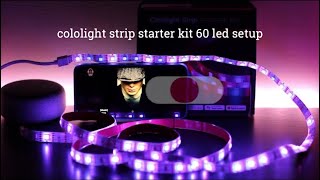 مراجعة شريط اضاءة السيت اب من امازون cololight strip starter kit 60 led setup amazon screenshot 3