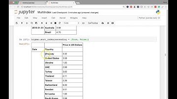 [5] MultiIndex - The sort index Method