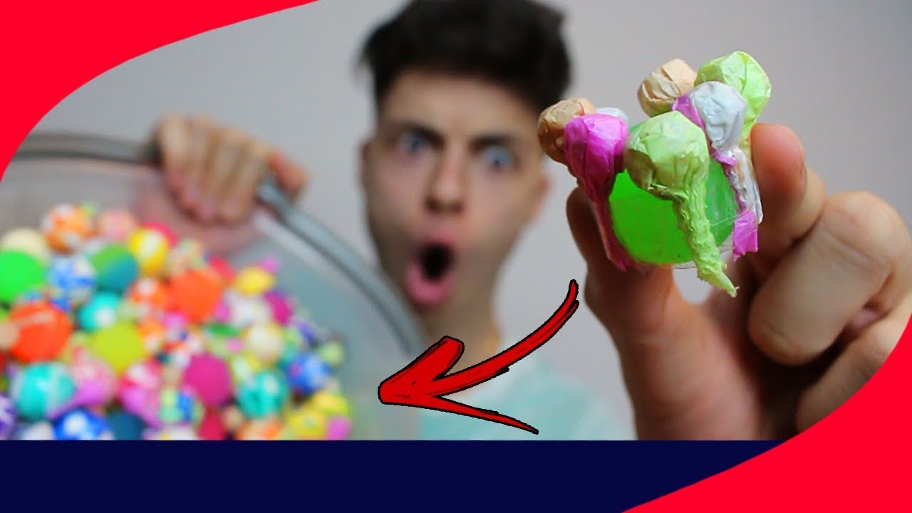 MISTUREI MIL BOLINHAS PULA PULA COM MIL ESTALINHOS E JOGUEI DO SEGUNDO ANDAR!! vlogs in spanish