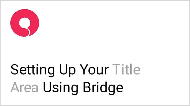 How to Set Up the Title Area in the Bridge WordPress Theme