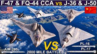 2030's 6th Gen: Can US F-47 & FQ-44 CCA Beat Chinese J-36 & J-50 Over Pacific? | Sea Power