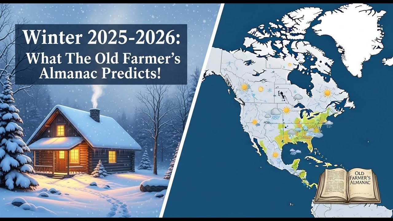 Winter 2025-2026:What The Old Farmer's Almanac Predicts #WinterForecast ...