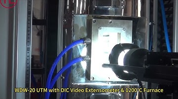 Ceramic testing under high temperature#DIC video video extensometer#compression@bending