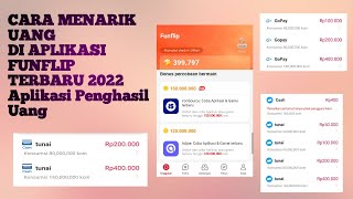 CARA MENARIK UANG DI APLIKASI FUNFLIP || TERBARU 2022 APLIKASI PENGHASIL UANG screenshot 1