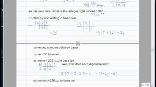 4.3a Number systems: conversion between bases