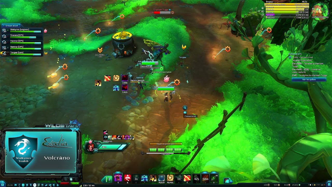 Wildstar [1080p] - Exodia vs Stew-Shaman Tugga - Skullcano Veteran - Medic heal POV