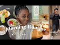 That girl morning routine  affirmations skincare bodycare vitamines