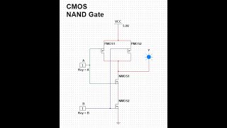#shorts #cmos #nandgate  #schematics #simulations #multisim  CMOS NAND Gate