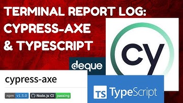 ♿️Logging Test Reports in Terminal with Cypress-Axe Accessibility - Cypress-Axe & TypeScript | Ep 10