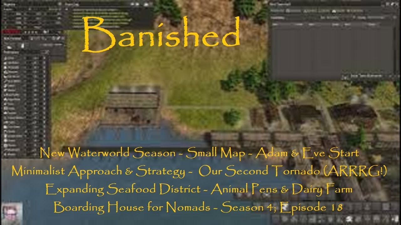 Banished CC Megamod S4E18: Second Tornado, Expanding Seafood District