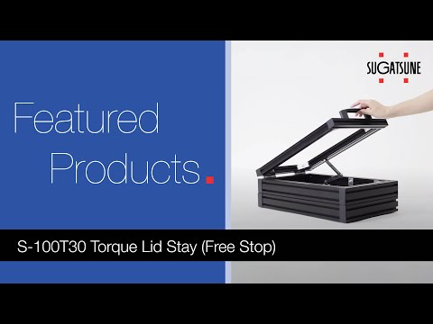 S 100t30 Torque Lid Stay Free Stop By Sugatsune Youtube