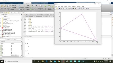 how to make a triangle in matlab | triangle in matlab