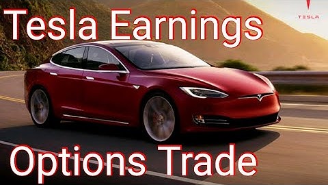 Tesla Earnings and Options Trade with the daily options trade