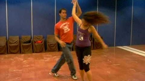 laia y juanma bailoteando zouklambada Dansabrasil 2010