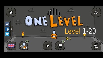 One Level Stickman Jailbreak (Level 1-20) Gameplay/Walkthrough/Guide Part 1
