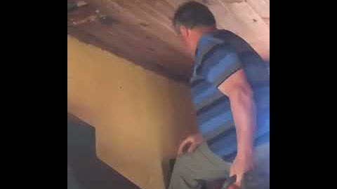 Chainsaw kick back close call