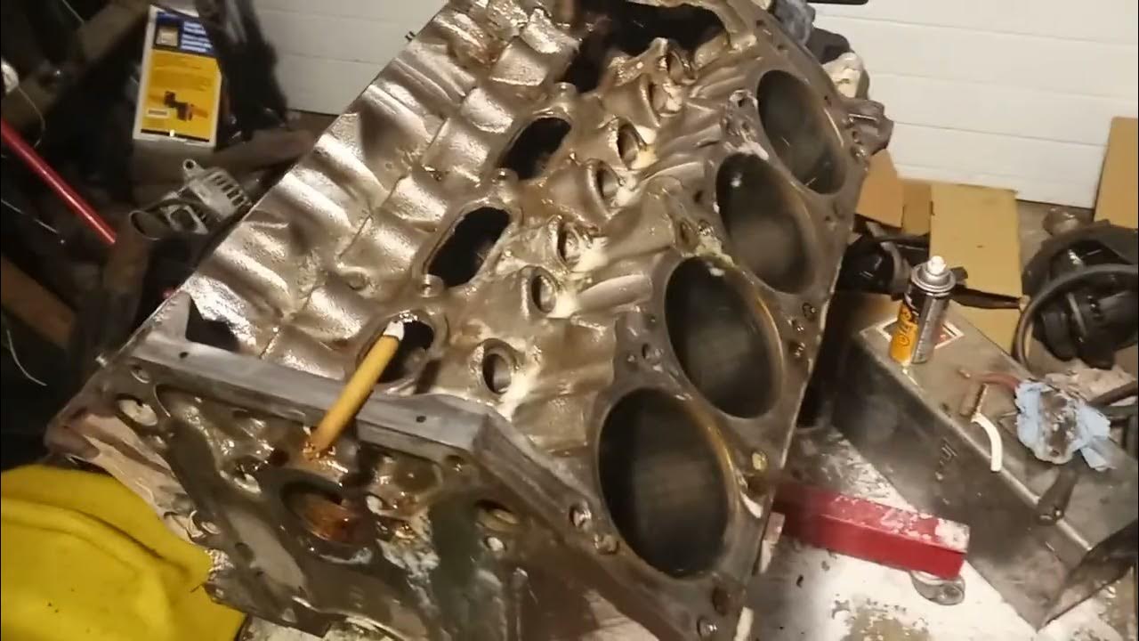 How to clean water passages and oil galley's. YouTube