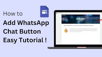 How To Add WhatsApp Chat Button In Google Sites (Step By Step) !