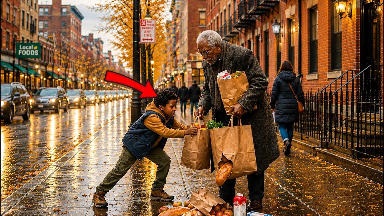 Let me carry this, sir" — Homeless boy helps millionaire without knowing who he is! - YouTube