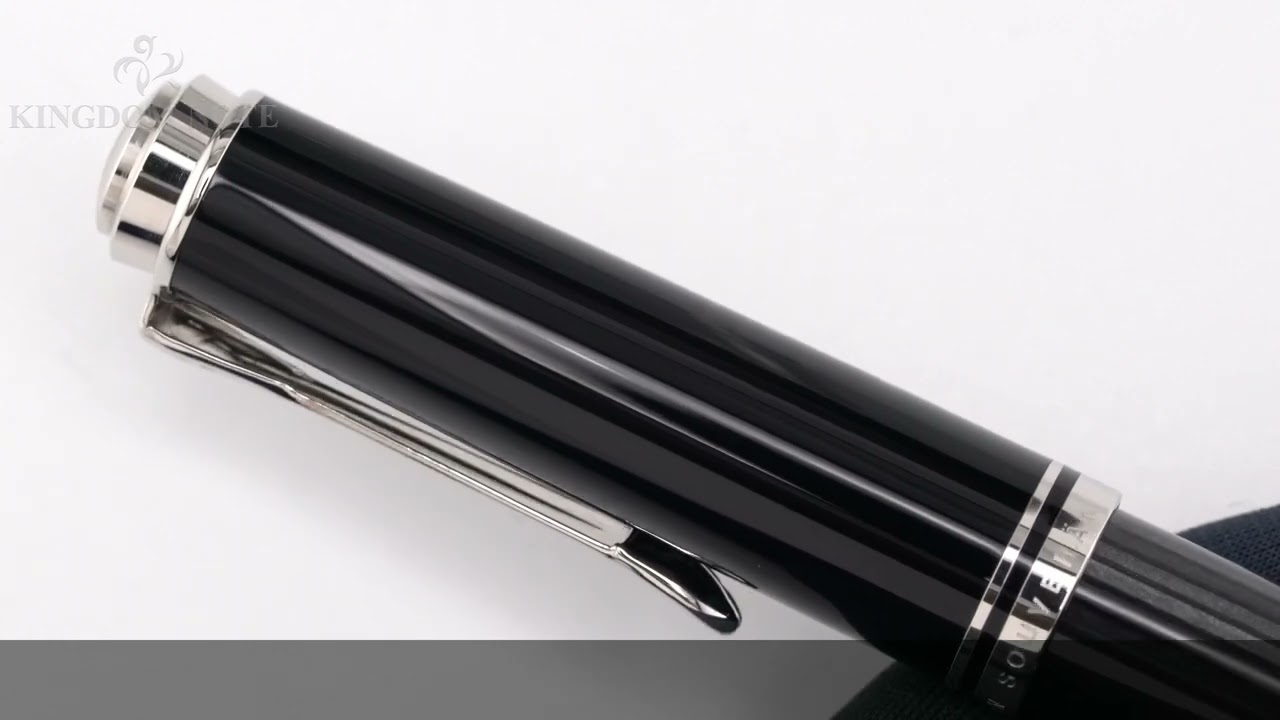 Pelikan 万年筆 スーベレーン M405 ブラックストライプ F - YouTube