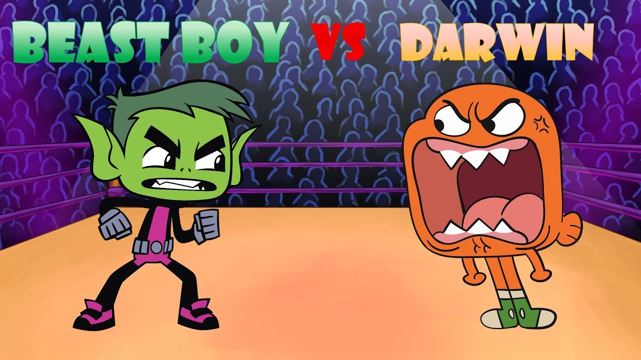 Beast Boy vs Darwin Cartoon Rap Battles ( Teen Titans Go! vs Gumball )'s Banner