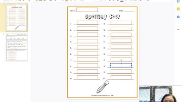List 19 Spelling Test - Google Slides