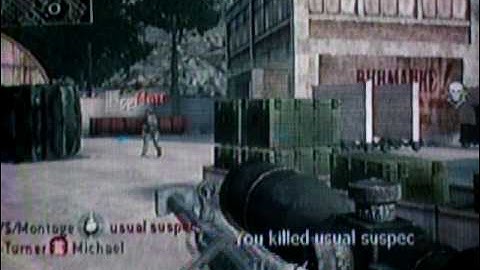 Random Grenade kill then a no scope Call of Duty 4 (Reflex edition)