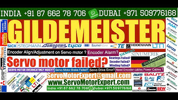 GILDEMEISTER CNC Repair Heidenhain Adjust encoder for Servo motor,Encoder Resolver Replacement Align