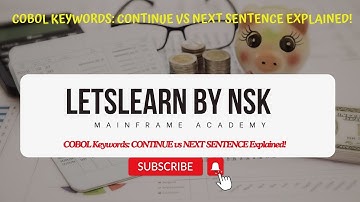 COBOL Keywords: CONTINUE vs NEXT SENTENCE Explained!