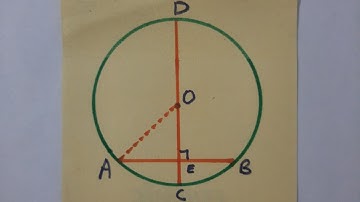 Class 9th Maths Circles CD is the diameter of circle with centre O and CD is perpendicular to chord
