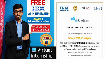 FREE IBM Online Internship 2025 for ALL students | With Certificate | AICTE approved | 3rd July 2025