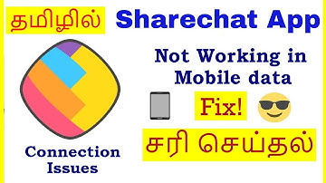 How to Fix Sharechat App Not Working in Mobile Data Tamil | VividTech