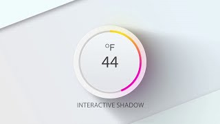 Minimal  UI Style Smart Temperature Dial Animation (After Effects Tutorial)