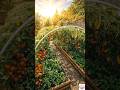 The Ultimate Garden Hack: Vegetable Tunnel 🌿🍅 #garden