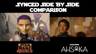 Ahsoka and Star Wars Rebels Comparison (Synced) HD