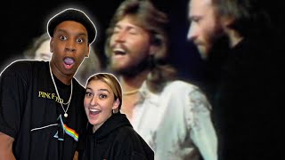 FIRST TIME HEARING Bee Gees - Too Much Heaven REACTION | WHAT IN THE WORLD!!! 😱😳 HOW?!