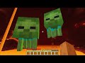 ZOMBIE PORTAl in MINECRAFT l Zombie world and Lucky moments #Shorts