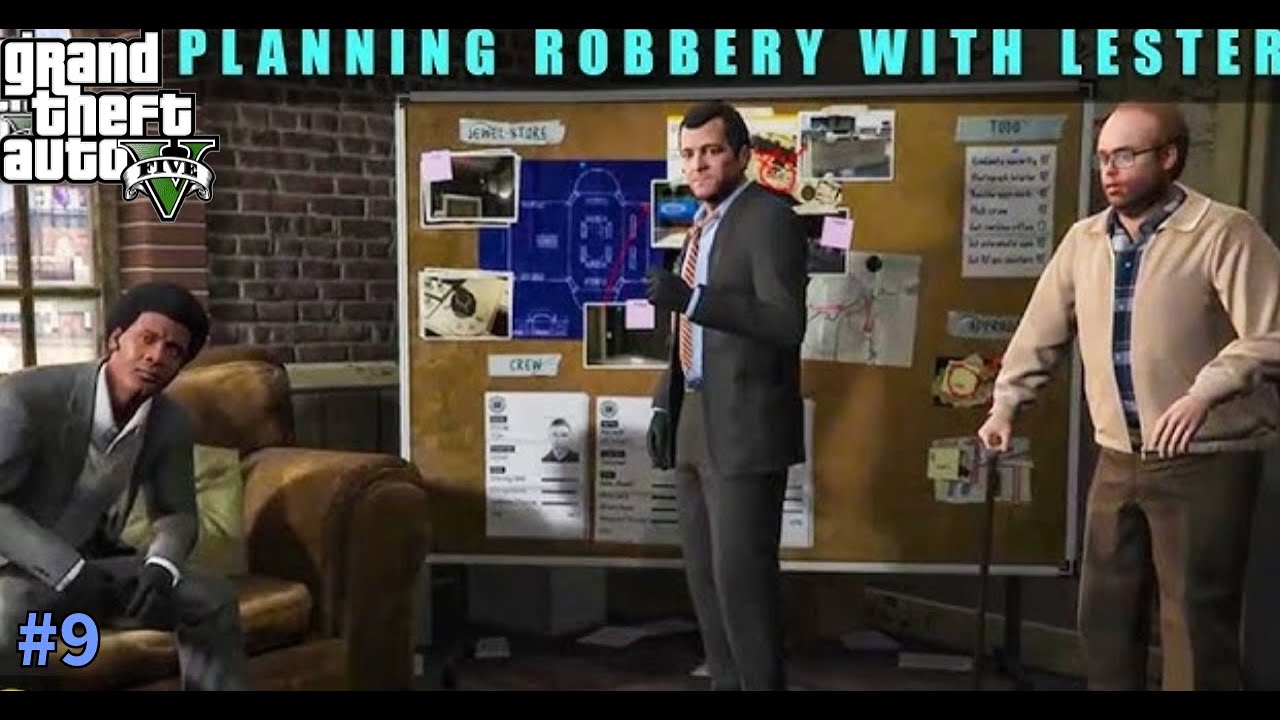 PLANNING ROBBERY WITH LESTER | GTA V | GAMEPLAY#09